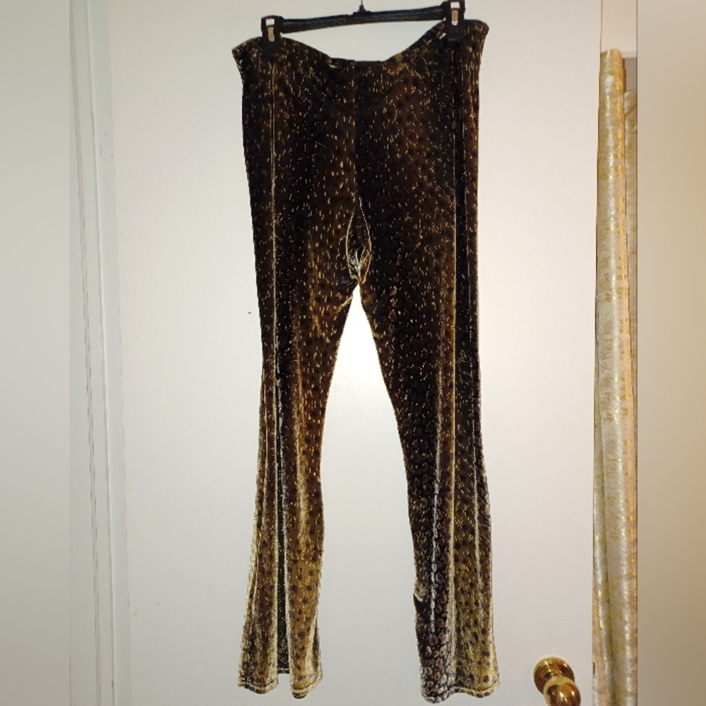 Velvet Party Pants. Size L - Picture 3 of 4